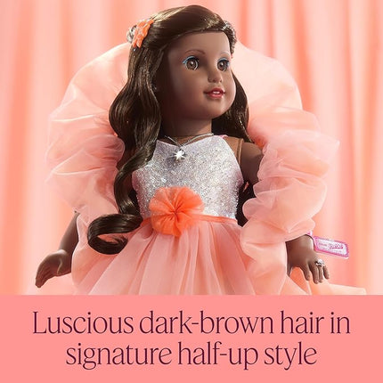 American Girl, Barbie, 18-inch Doll, Peaches ’n Cream Collector Doll with Brunette Hair, for Ages 8+