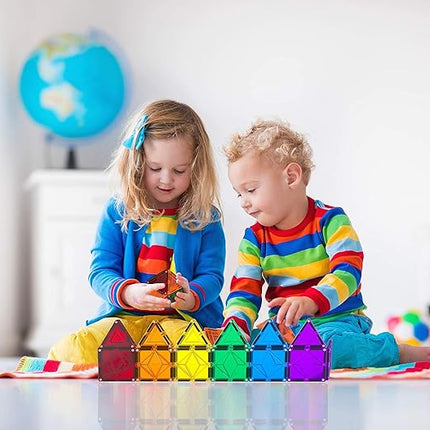 Magnet Tiles Building Blocks for Kids 32 Pieces Magnetic Educational Learning STEM