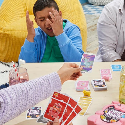 Hasbro Gaming Piggy Piggy Card Game | Family Games for Kids, Teens, and Adults | 2 to 6 Players I 20 Mins. Average | Quick-Playing Travel Games | Fun Summer Activities | Vacation Essentials | Ages 7+