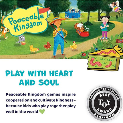 Peaceable Kingdom Feed The Woozle Cooperative Game for 2 to 5 Kids Ages 3+ - Learn Social Skills While Completing Physical Challenges
