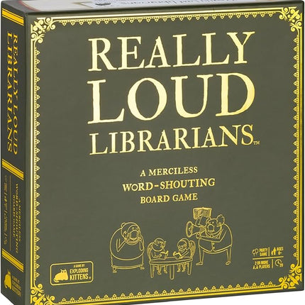 Exploding Kittens Really Loud Librarians 2+ Players - Ages 8+ - 20 Minutes to Play - Fast Paced Word Shouting Board Game - Party Game, Family Game Night, Kid and Adult Card Game
