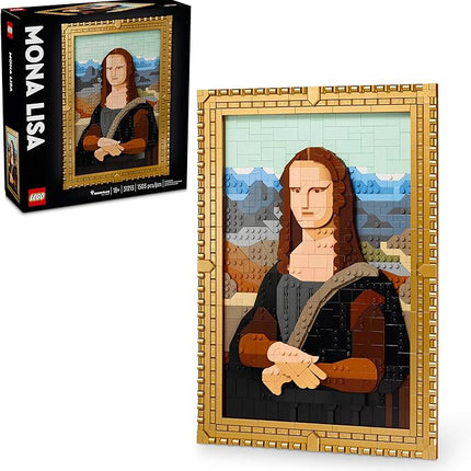 LEGO Art Mona Lisa Building Set - Leonardo da Vinci Wall Display, Ages 18+ - DIY Crafts for Men, Women - Great for Puzzle and Art Lovers - Birthday Gift Idea - Includes Detachable Frame - 31213