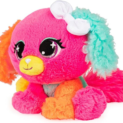 GUND P.Lushes Designer Fashion Pets Cyndi Pupowski Dog Premium Stuffed Animal Soft Plush, Pink and Orange, 6”