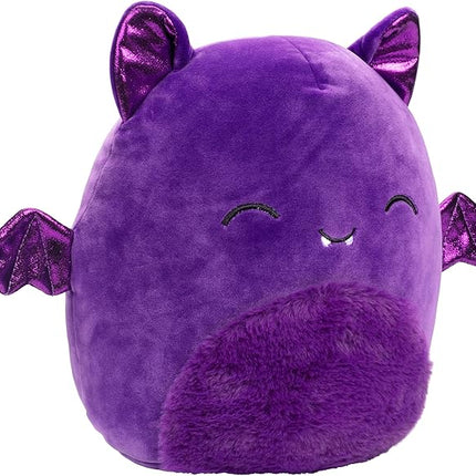 Squishmallows Original 10-Inch Blas The Purple Bat - Official Jazwares Halloween 2025 Amazon Exclusive Plush - Collectible Soft & Squishy Pillow Stuffed Animal Toy - Gift for Kids, Girls & Boys