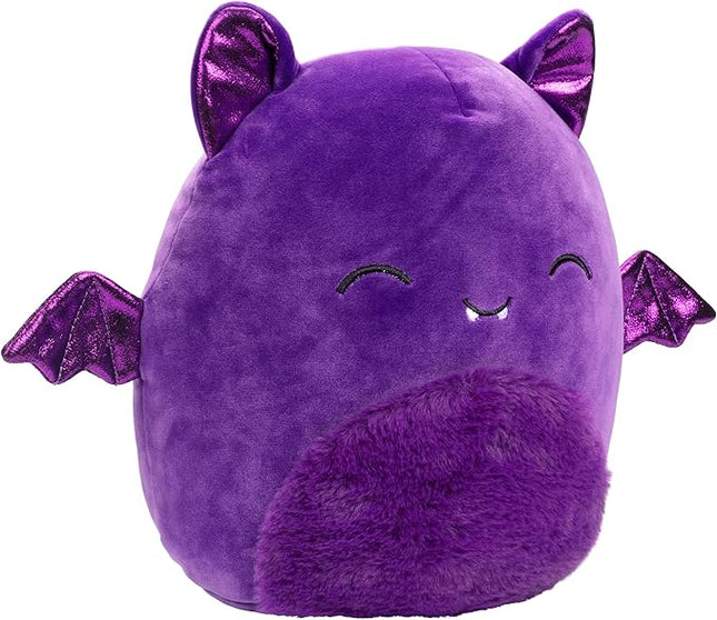 Squishmallows Original 10-Inch Blas The Purple Bat - Official Jazwares Halloween 2025 Amazon Exclusive Plush - Collectible Soft & Squishy Pillow Stuffed Animal Toy - Gift for Kids, Girls & Boys