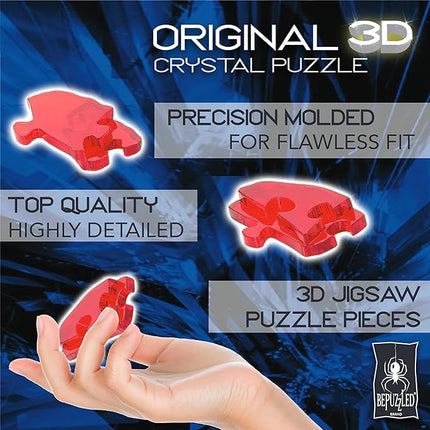 BePuzzled | Disney Platinum Minnie Original 3D Crystal Puzzle, Ages 12 and Up