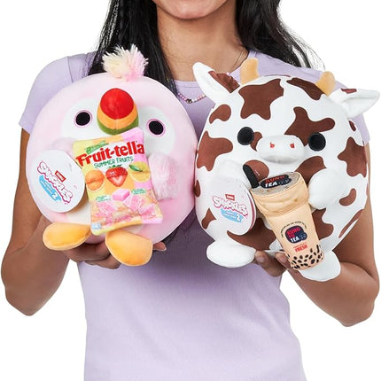 Snackles Series 2 8-inch Snackle by ZURU Cuddly Squishy Comfort 8-inch Plush with Licensed Snack Brand Accessory (Tucan&Fruit-tella)