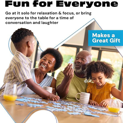 Buffalo Games Jigsaw Puzzles for Adults 1000 Pieces - Aimee Stewart - Merry Mushroom Cottage - Hard Adult Puzzle with Reference Poster, Fun, Unique & Challenging for All Abilities, Large 26.75 x 19.75