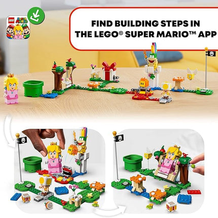 LEGO Super Mario Adventures with Peach Starter Course, Buildable Game, Toy with Interactive Figure, Yellow Toad & Lemmy, Birthday Gift Idea for Kids, Girls & Boys, 71403