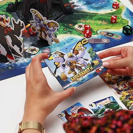 IELLO: King of Monster Island - Strategy Board Game, Sequel of The King of Line, Family, Play Cooperatively, Ages 10+, 1-5 Players, 60 Minutes