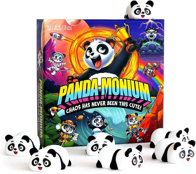 Pandamonium - Chaos Has Never Been This Cute! | The Hilarious Action-Packed Family Party Game for Kids, Teens and Adults | A Scavenger Hunt Card & Board Game for Ages 5+, 3-8 Players