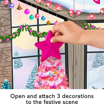 Fisher-Price Little People Barbie Toddler Toy Advent Calendar Playset, 24 Christmas Figures & Pieces for Pretend Play Kids Ages 18+ Months (Amazon Exclusive)