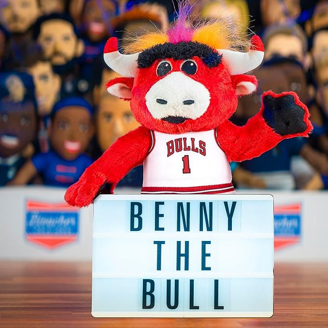 Bleacher Creatures Chicago Bulls Benny The Bull 10" Plush Figure- A Mascot for Play or Display