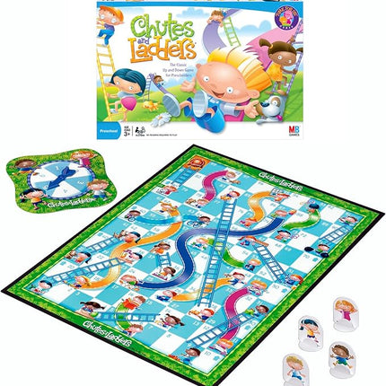 Hasbro Gaming Chutes and Ladders Board Game | 2 to 4 Players | Back to School Gifts for Kids | Preschool Classroom Games | Ages 3+ (Amazon Exclusive)