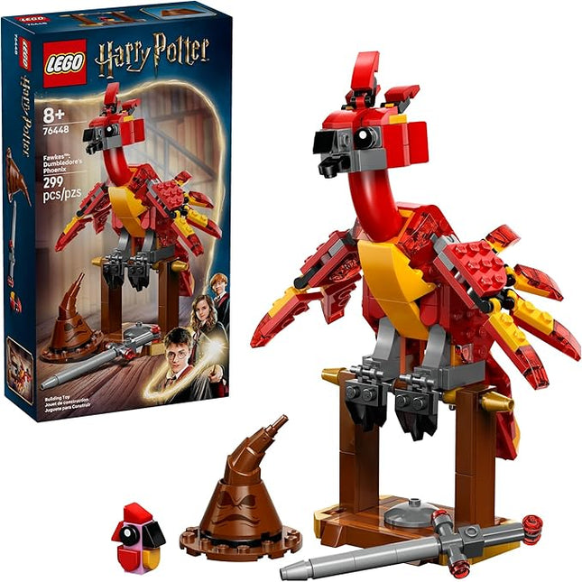 LEGO Harry Potter Fawkes: Dumbledore’s Phoenix Kids Toy - Building and Learning Toy for Pretend Play - Harry Potter Collectible for Boys and Girls, Ages 8+ - Gift Idea for Birthdays - 76448