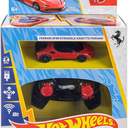 Hot Wheels RC 1:64 Scale Ferrari Sf90 Stradale Assetto Fiorano Vehicle