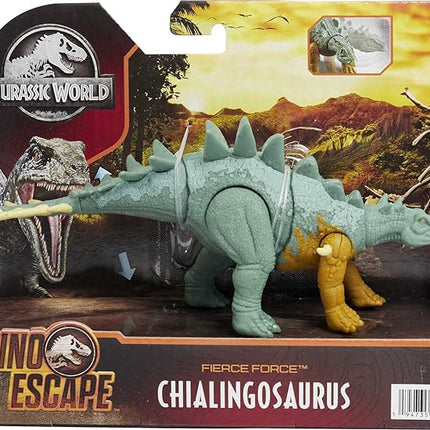 Jurassic World Toys Fierce Force Chialingosaurus Dinosaur Action Figure Movable Joints, Realistic Sculpting & Single Strike Feature, Kids Gift Ages 3 Years & Older