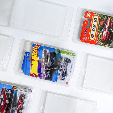 12 Pack for Hot Wheels. & Matchbox. Enhance Your Display and Storage Experience with Protector Cases, 6.5" x 4.25 (12)