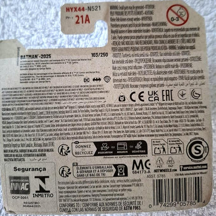 Hot Wheels TV Series Batmobile, Batman 3/5, 103/250, 1:64 Scale Diecast