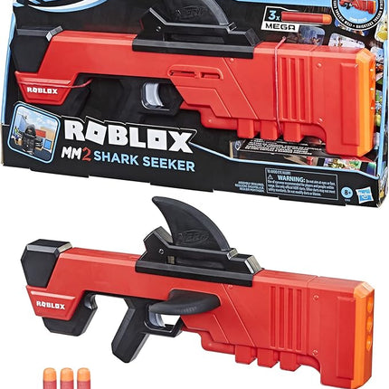 Nerf Roblox MM2 Shark Seeker Dart Blaster Shark Fin Action 3 Mega Darts Code to Activate Virtual in-Game Item F2489EU4