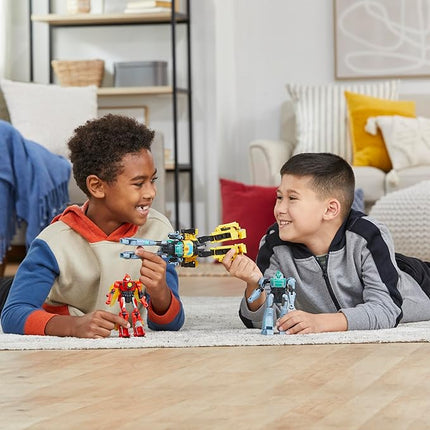 Transformers EarthSpark Cyber-Combiner Bumblebee and Mo Malto Robot Action Figures, Interactive Toys for Boys and Girls Ages 6 and Up