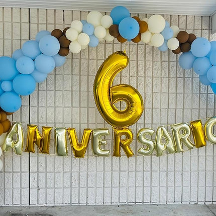 Smlpuame 40 inch Number Balloon 0-9 Gold Large Number 4 Balloons,Digital Balloons for Birthday Party Celebration Decorations Supplies, Helium Foil Number Balloons for Wedding Anniversary