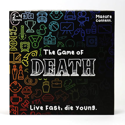 Gift Republic Game of Death – Live Fast, Die Young | Dark Humour Adult Party Board Game | Outrageous Survival Challenge for 2- Players | Mature Content