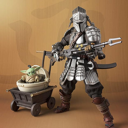 TAMASHII NATIONS - Star Wars: The Mandalorian - Ronin Mandalorian & Grougu (Beskar Armor), Bandai Spirits MEISHO Movie Realization Action Figure