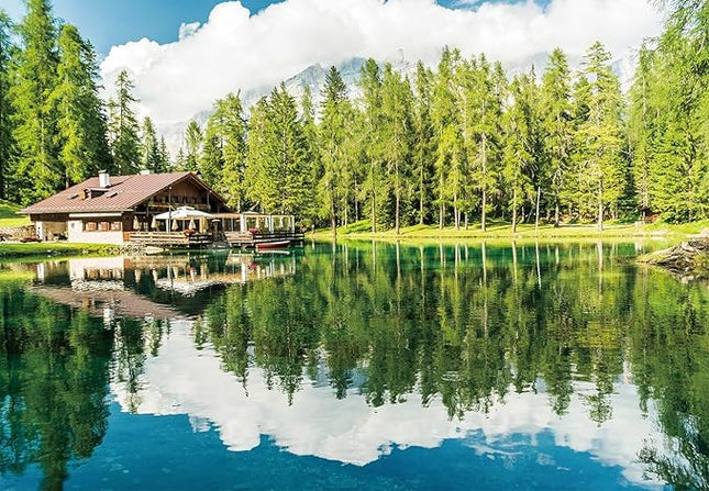 CHAMBERART 500 Piece Premium Jigsaw Puzzle Dolomite Lake of Carezza A-5150