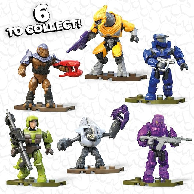 MEGA Halo Action Figures Building Toys Set, Universe Figure Collection Series 3 with Poseable Characters and Accessories, Gift Ideas, Sold Separately