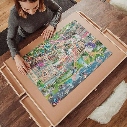 Alien Attack Sci-Fi Classics 1000-Piece Jigsaw Puzzle for Adults | Interactive Brain Teaser, Educational Toys & Games, Home Activities Building Kit for Creative Play | Nostalgic Gifts and Collectibles