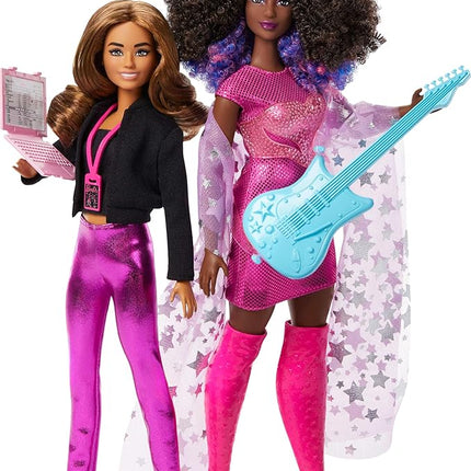 Barbie Careers Career of The Year 2 Dolls & Accessories with Music Star & Tour Manager in Removable Fashions