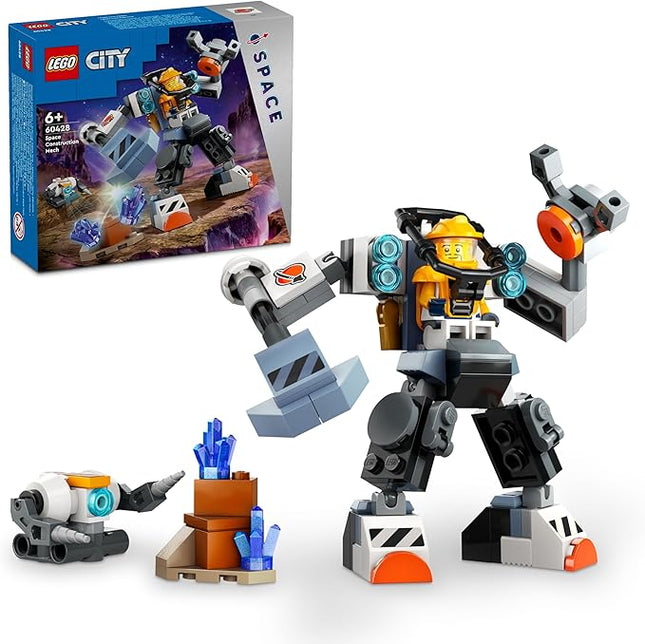LEGO City Space Mech, Robot Construction Kit for Children from 6 Years, Set with Action Figure Toy and Pilot Figure, Gift for Boys and Girls 60428