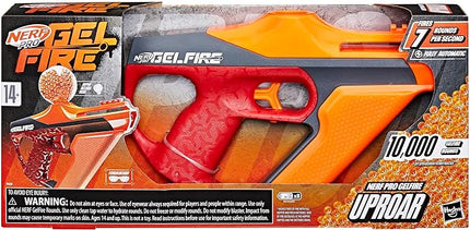Nerf Pro Gelfire Uproar Full Auto Blaster, 150 FPS, 10,000 Gelfire Rounds, 400 Round Hopper, Eyewear, Ages 14+