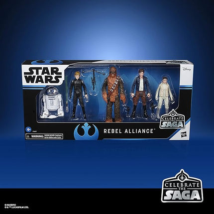 STAR WARS Celebrate The Saga Toys Rebel Alliance Figure Set, 3.75-Inch-Scale Collectible Action Figure 5-Pack, Toys for Kids Ages 4 & Up (Amazon Exclusive)