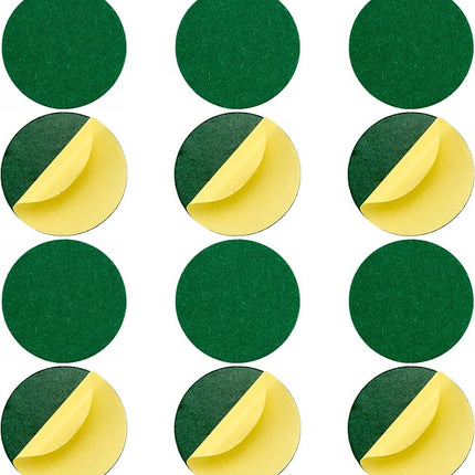 12 Pack Self Adhesive Air Hockey Mallet Felt Pads 94mm Felt Pad Replacement for Air Hockey Pushers