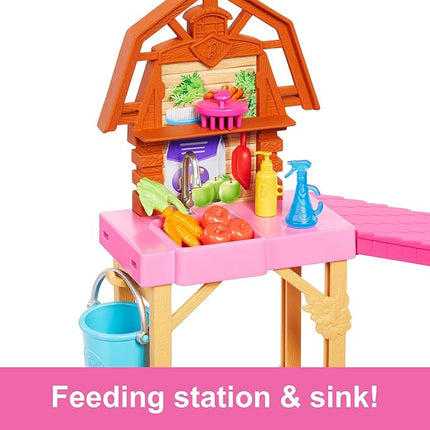 Barbie Toy Stable Playset with Fashion Doll, Small Pony & 10+ Accessories, Inspired Mysteries: The Great Horse Chase
