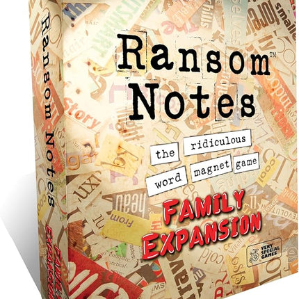 Ransom Notes Expansion Pack, Family Edition - The Ridiculous Word Magnet Party Game, 3+ Players