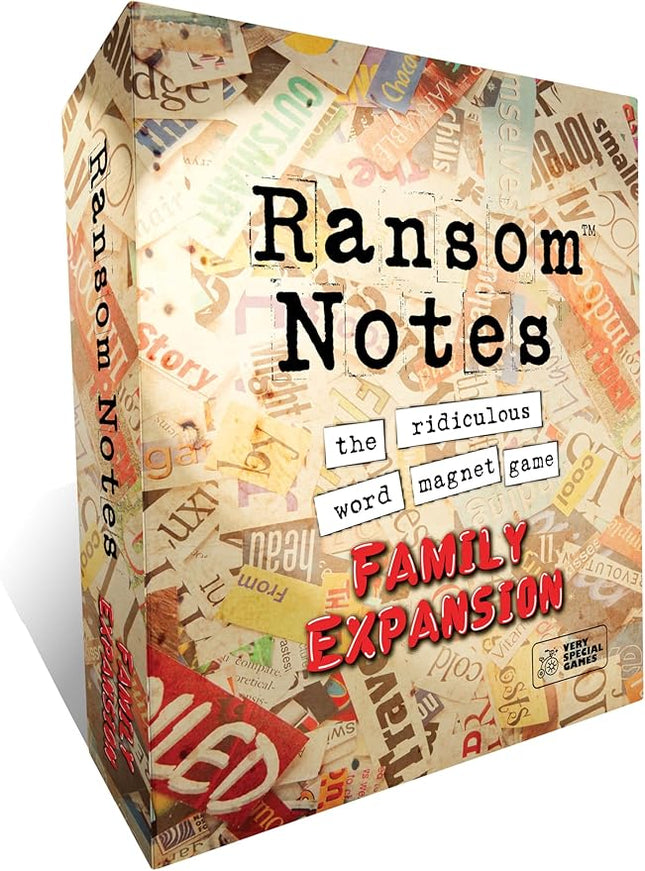 Ransom Notes Expansion Pack, Family Edition - The Ridiculous Word Magnet Party Game, 3+ Players