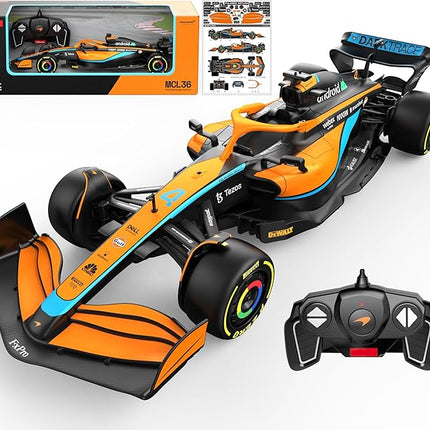 Voltz Toys Authentic Licensed 1:18 McLaren F1 MCL36 Remote Control Car - F1 Collection RC car Series for Kids and Adults - 2.4GHz RC Car for Gift (1:18 McLaren F1 MCL36)