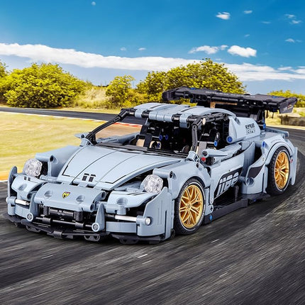 HIGH GODO Technic Car Building Blocks Set for Adults, 1465 Pieces 1:14 Super Sports Car Model Building Kits, Racing Car Collectible Gifts for Men Teenagers Boys Aged 12+