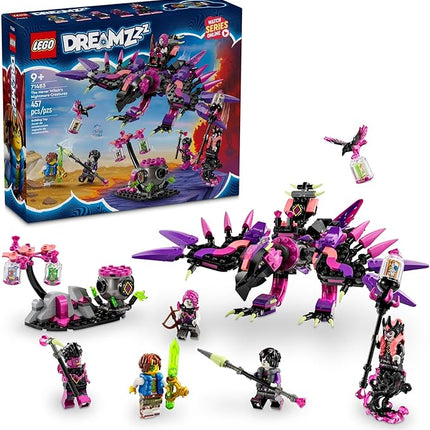 LEGO DREAMZzz The Never Witch’s Nightmare Creatures, Fantasy Animal Kids' Toy, Build a Mech, Wolf or Raven Figure, Building Toy with 5 Minifigures, for 9 Year Old Boys and Girls, 71483