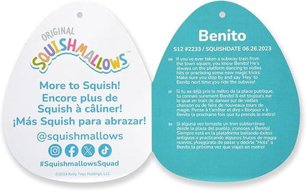 Squishmallows Original 12in Benito The Blueberry Cheesecake Cow – Official Jazwares Plush (Medium-Sized)