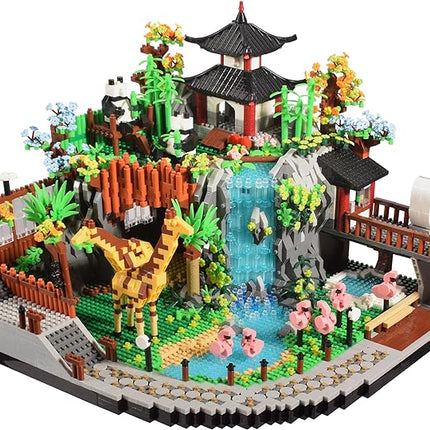 Micro Mini Blocks Animals Building Model Set Animals Creative Architecture Zoo Park Building Sets Toys Present for Adult and Kids 14+ 5000PCS