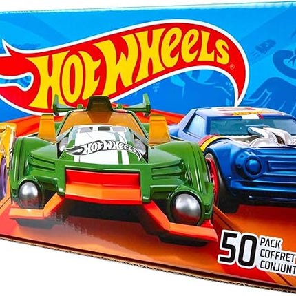 Hot Wheels Toy Cars & Trucks, 50-Pack of 1:64 Scale Vehicles, Individually Packaged (Styles May Vary) (Amazon Exclusive)