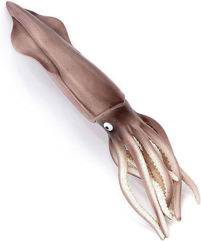 Gemini&Genius Sea Animal Squid Action Figure Toy for Kids, Soft Rubber Realistic Ocean Squid Educational and Role Play Toys for Kids and Collectors, Great Swimming and Bath Figure Toys