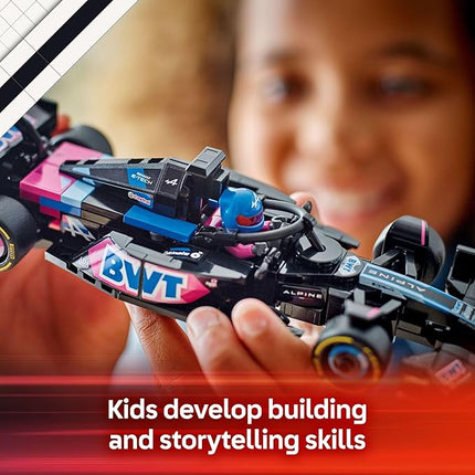 LEGO Speed Champions BWT Alpine F1 Team A524 Race Car Toy - Building Set for Kids, Boys & Girls, Ages 10+ - Toy Car for F1 Fans - Gift Idea for Birthday - 77248