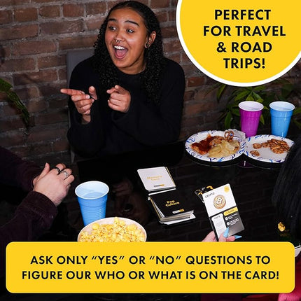 Educated Guess – Fast & Fun Yes‑or‑No Trivia Party Game for Families & Friends | 100 Clue Cards, 4 Categories, Adults & Teens (Ages 12+) | Perfect for Road Trips & Gifts
