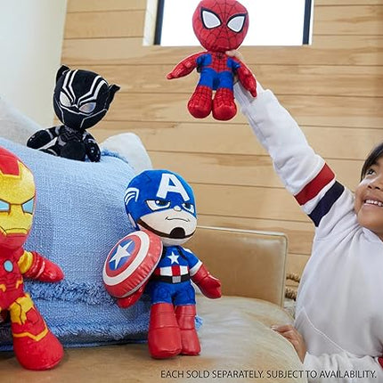 Marvel Plush Character Figure, 8-inch Ironman Super Hero Soft Doll in Fun-to-Touch Fabrics, Collectible Gift for Kids & Fans Ages 3 Years Old & Up