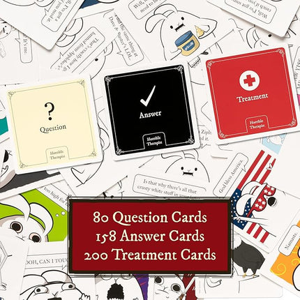 Horrible Therapist: Extra Horrible Edition by Exploding Kittens - A Card Game for 3-8 Players, Ages 17+ - Adult Party Game for Family Night